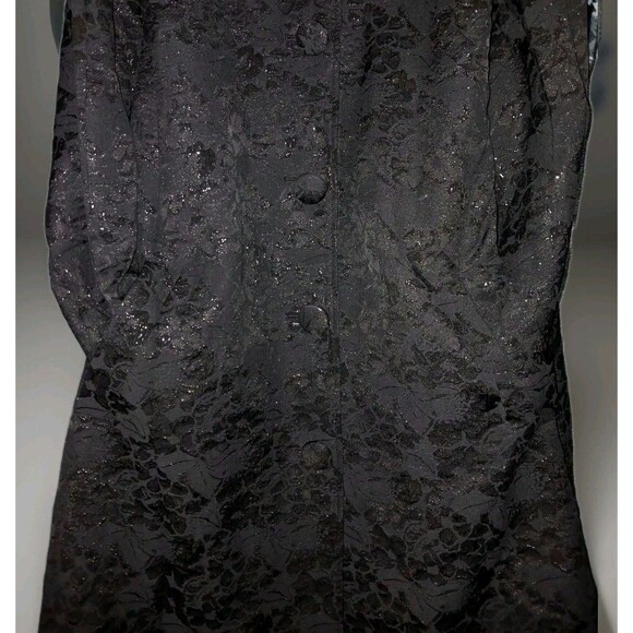 NWT Lane Bryant Black Metallic Coat Sz 26/28 Dressy Evening Jacket 4X $99.50 - Picture 6 of 8